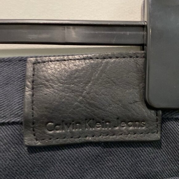 Calvin Klein Black Straight Leg Jeans Size 34 - Picture 9 of 14